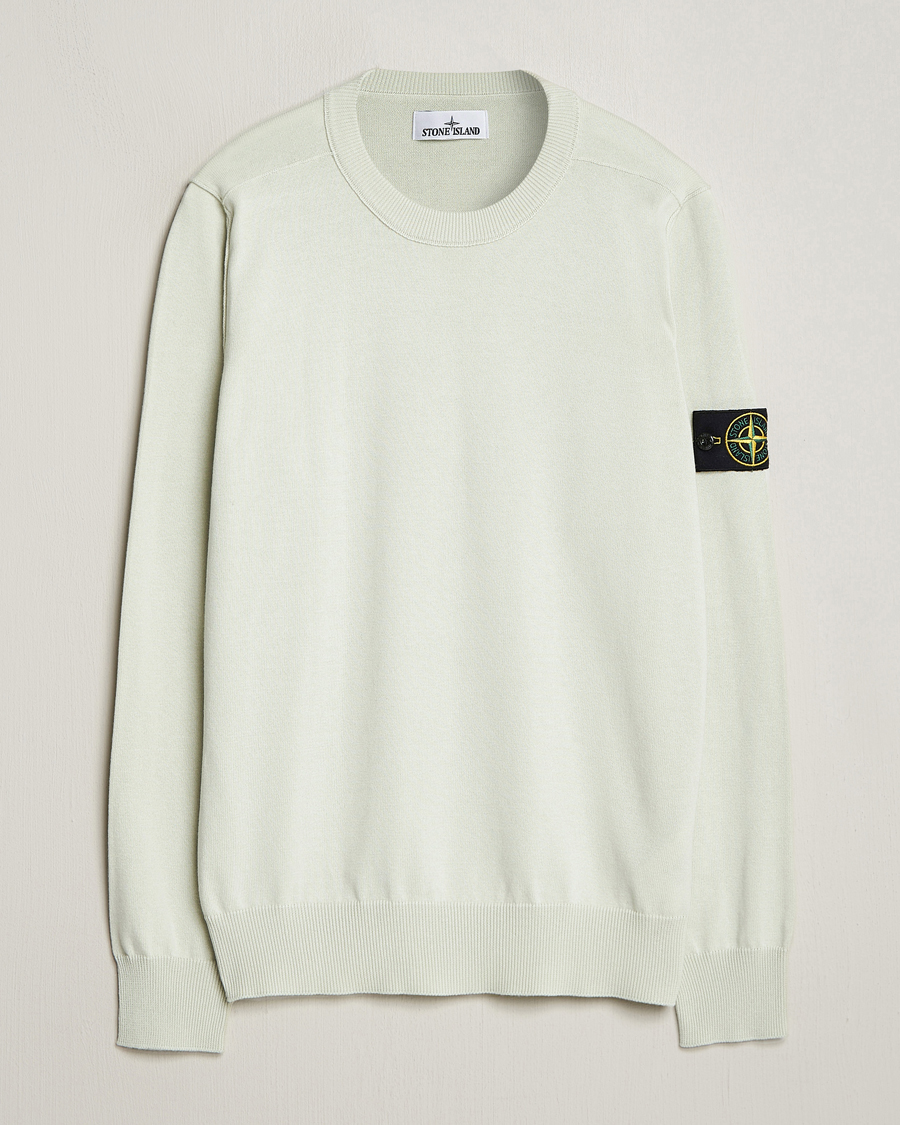 Mies | Puserot | Stone Island | Soft Organic Cotton Crew Neck Pistachio