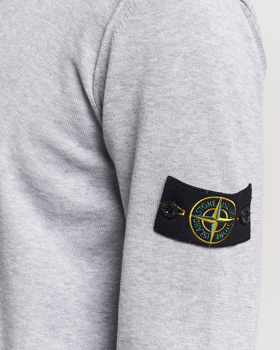 Mies | Puserot | Stone Island | Soft Organic Cotton Crew Neck Dark Grey Melange