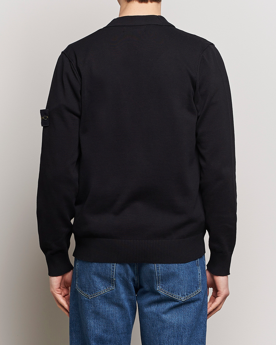 Mies | Puserot | Stone Island | Soft Organic Cotton Cardigan Black