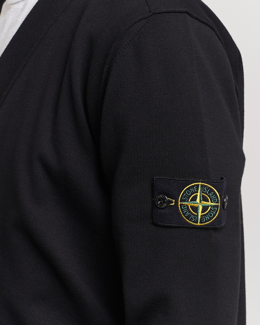 Mies | Puserot | Stone Island | Soft Organic Cotton Cardigan Black