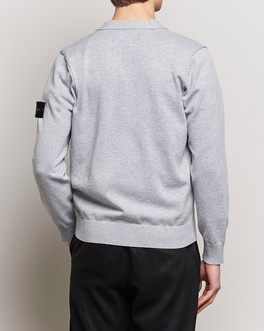Mies | Puserot | Stone Island | Soft Organic Cotton Cardigan Dark Grey Melange
