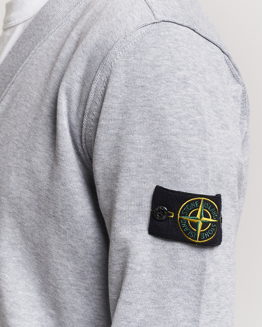 Mies | Puserot | Stone Island | Soft Organic Cotton Cardigan Dark Grey Melange