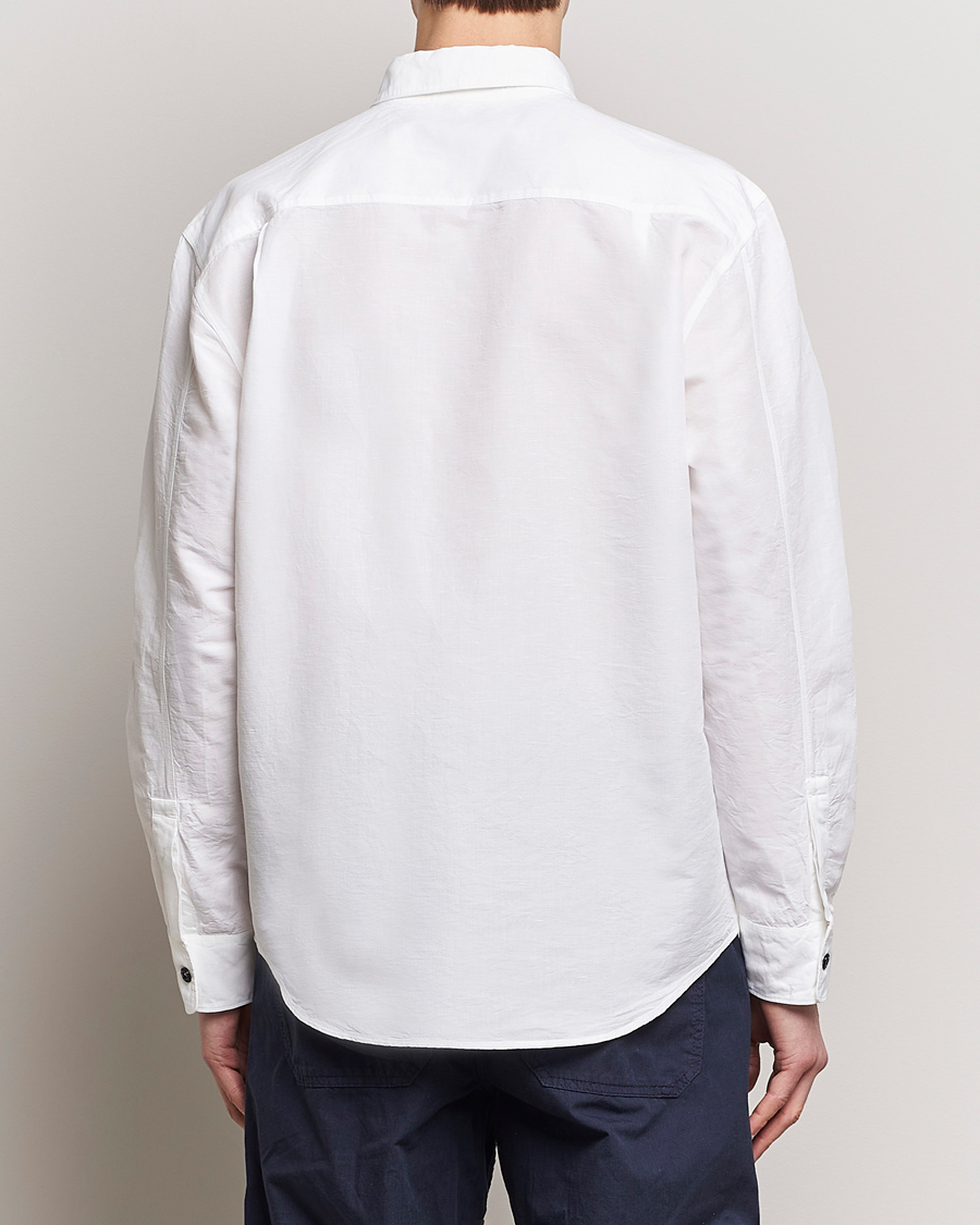 Mies | Kauluspaidat | Stone Island | Cotton/Hemp Pocket Overshirt White