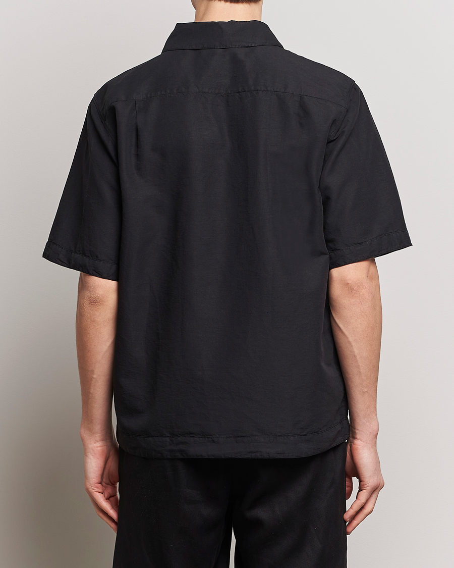 Mies | Kauluspaidat | Stone Island | Cotton/Hemp Short Sleeve Shirts Black
