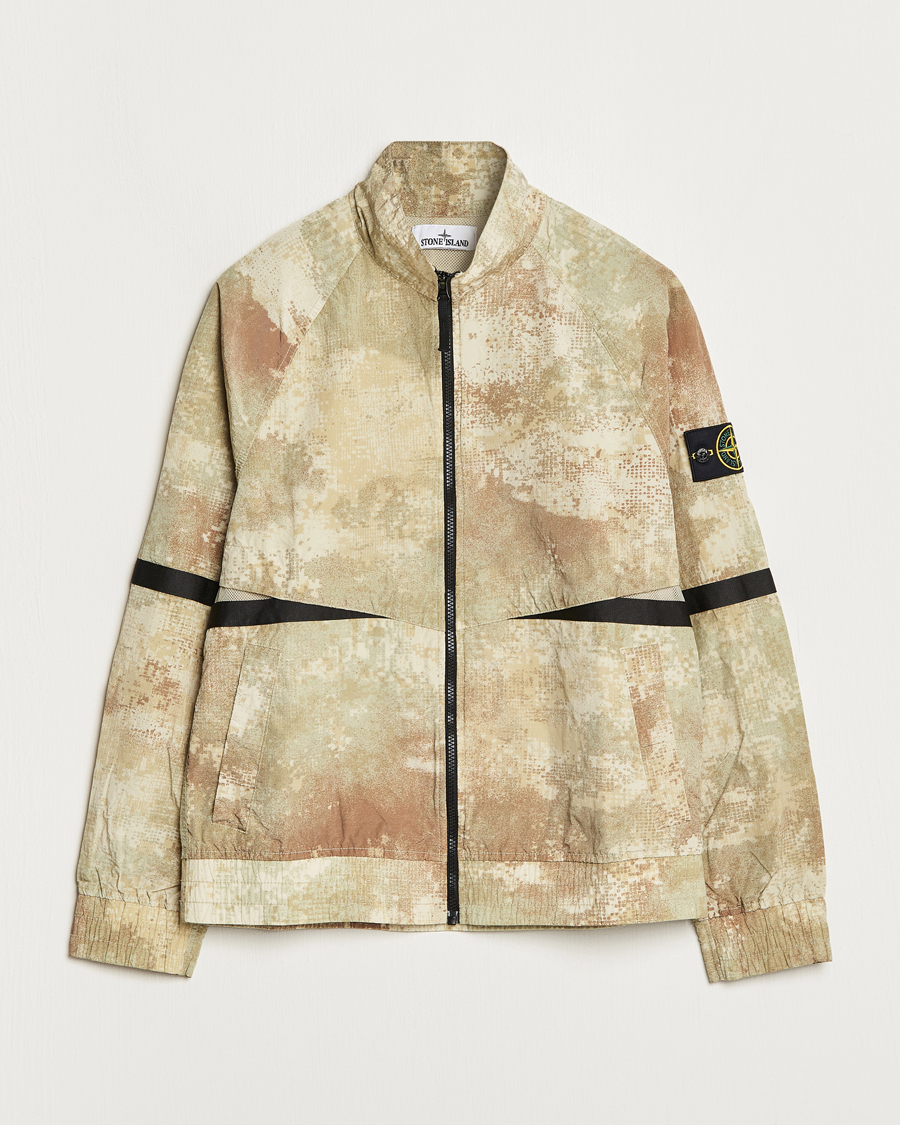 Mies | Takit | Stone Island | Dissolving Grid Camo Short Jacket Natural Beige