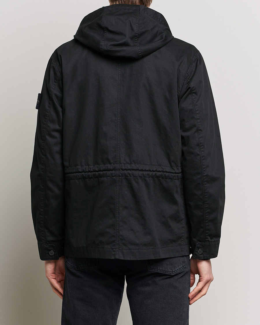Mies | Takit | Stone Island | Bio Rasso TC Cotton Hooded Jacket Black