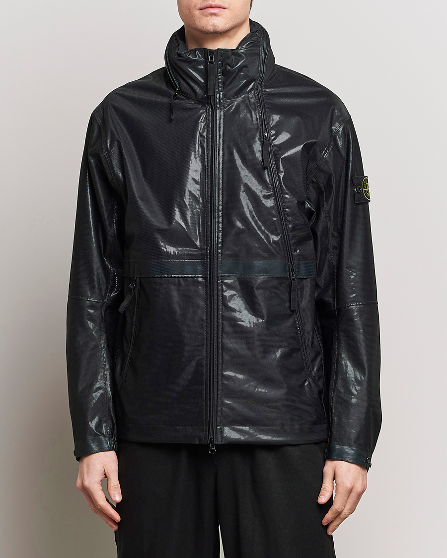 Mies | Takit | Stone Island | Metallic Run Proof Nylon Jacket Cobalt Blue