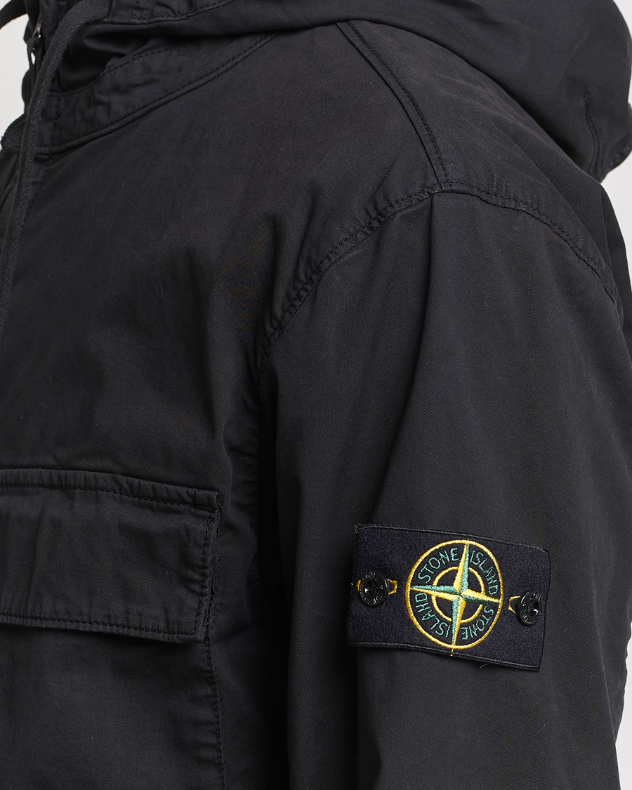 Mies | Takit | Stone Island | Supima Cotton Hooded Jacket Black