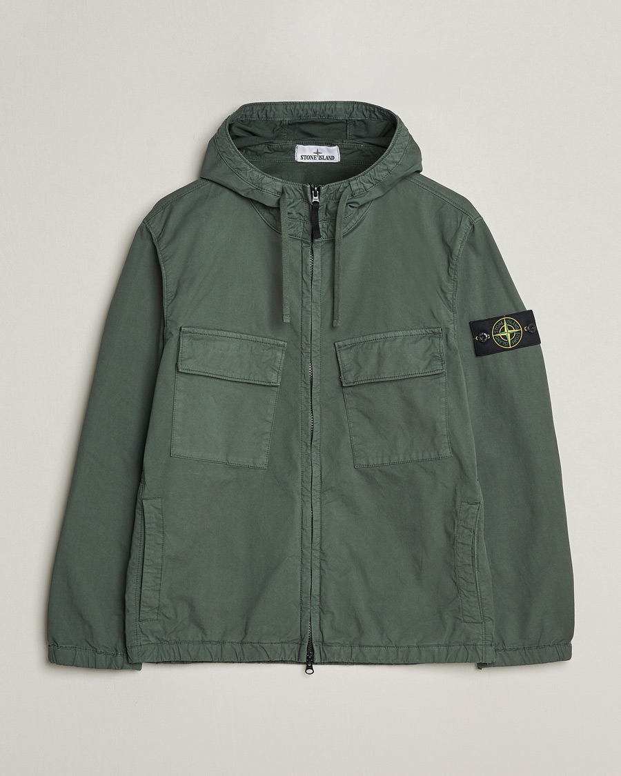 Mies | Takit | Stone Island | Supima Cotton Hooded Jacket Musk