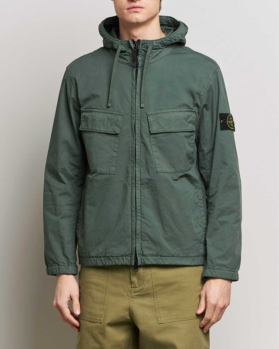 Mies | Takit | Stone Island | Supima Cotton Hooded Jacket Musk