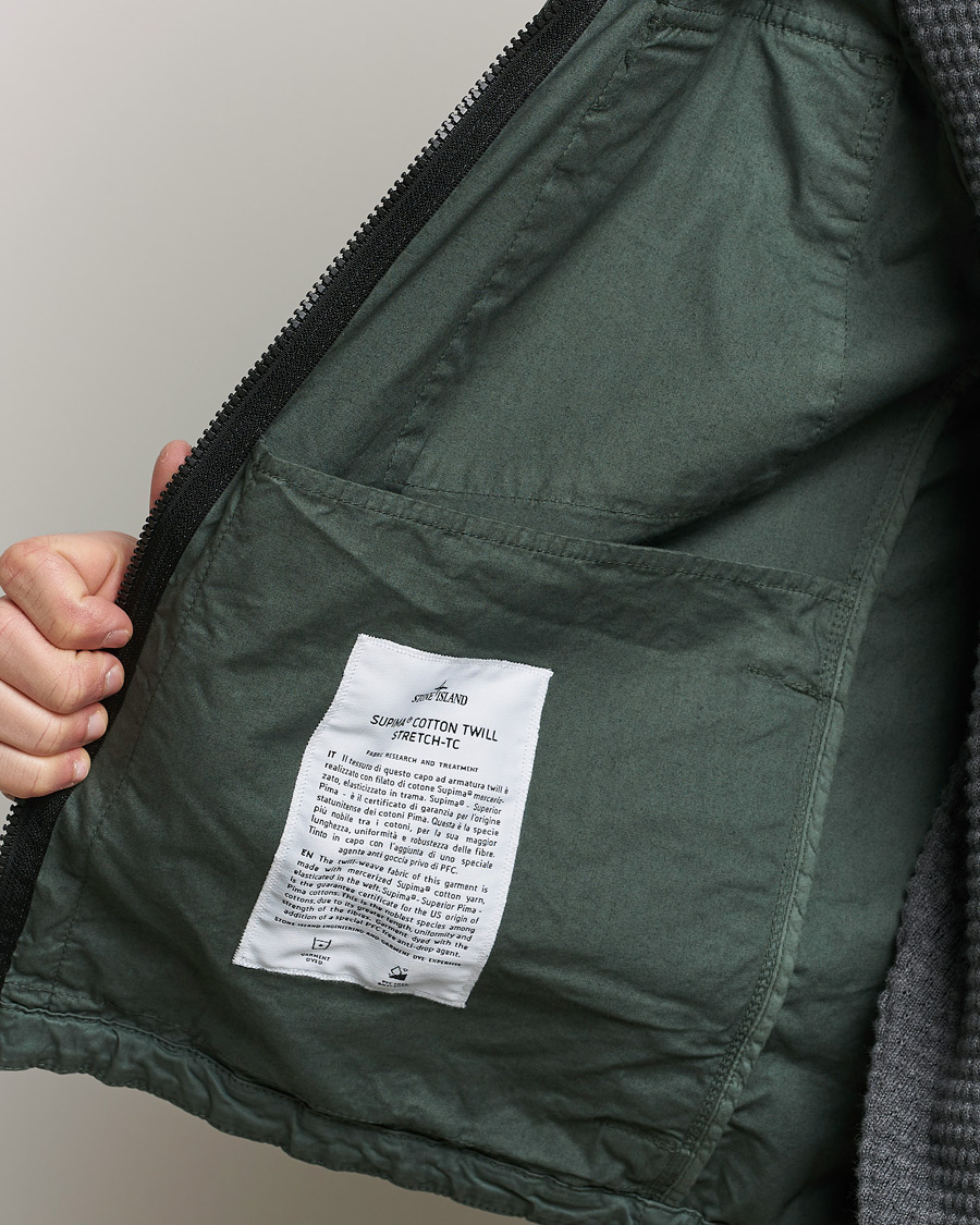 Mies | Takit | Stone Island | Supima Cotton Hooded Jacket Musk