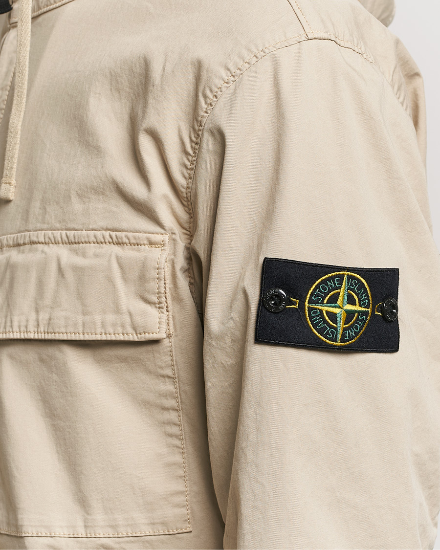Mies | Takit | Stone Island | Supima Cotton Hooded Jacket Sand