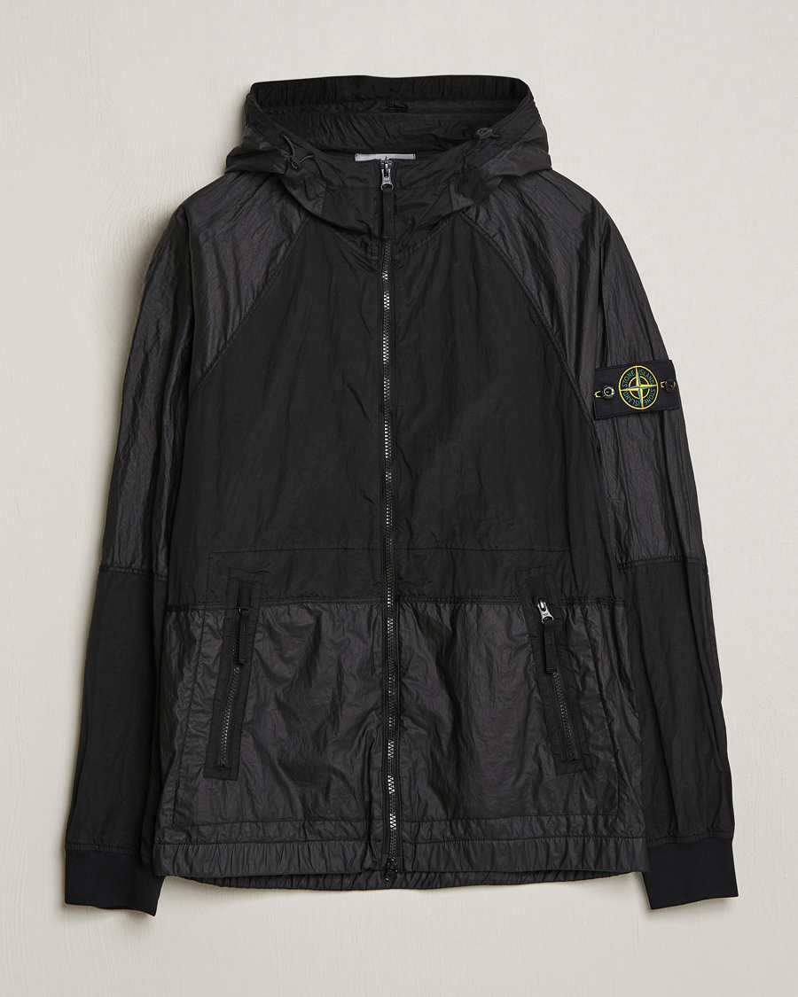 Mies | Takit | Stone Island | Nylon Metal Hooded Jacket Black