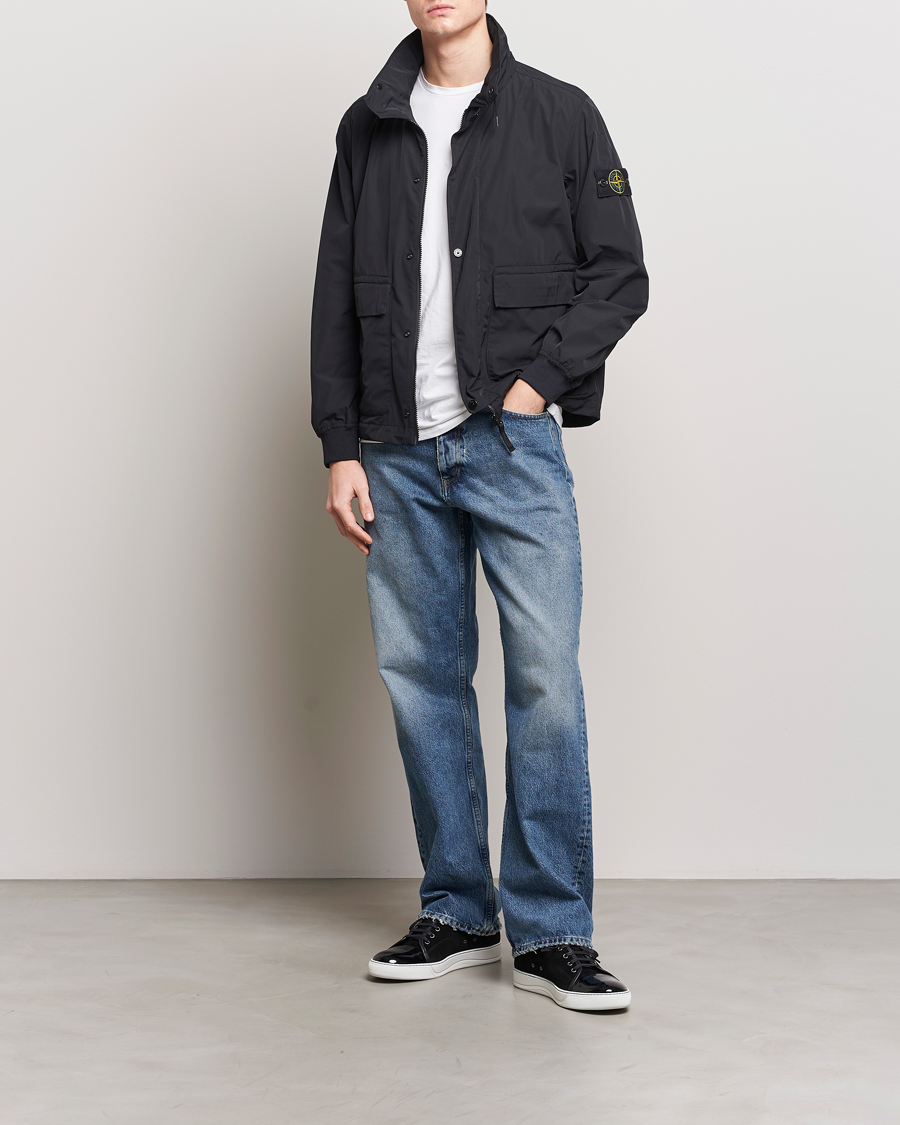 Mies | Takit | Stone Island | Micro Twill Hooded Jacket Black