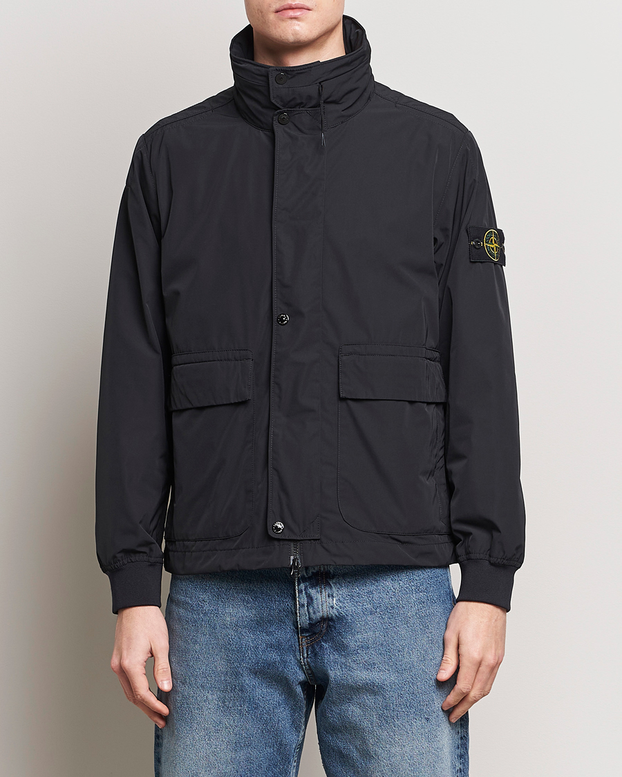 Mies | Takit | Stone Island | Micro Twill Hooded Jacket Black