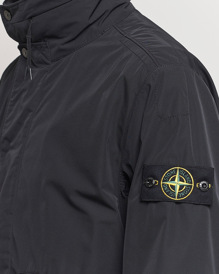 Mies | Takit | Stone Island | Micro Twill Hooded Jacket Black