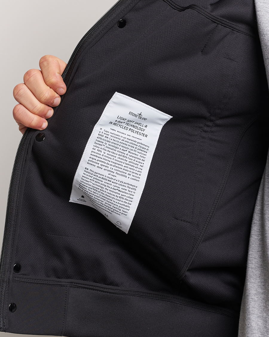 Mies | Takit | Stone Island | Light Soft Shell Jacket Black