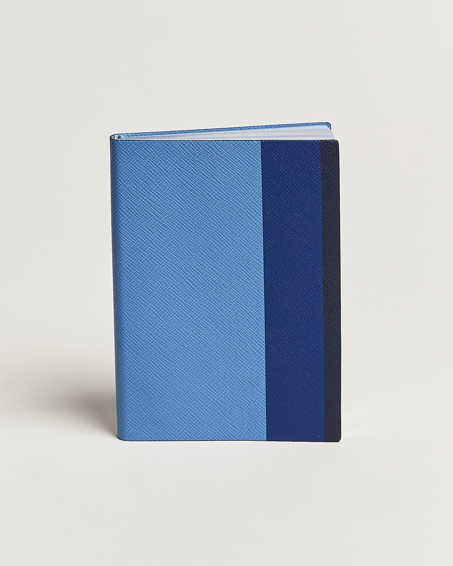 Mies | Smythson Soho Notebook Ribbon Stripe Nile Blue | Smythson | Soho Notebook Ribbon Stripe Nile Blue