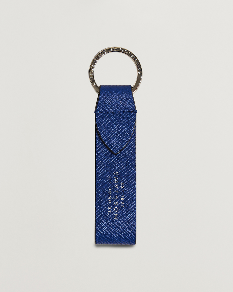 Mies | Avaimenperät | Smythson | Panama Leather Keyring Indigo