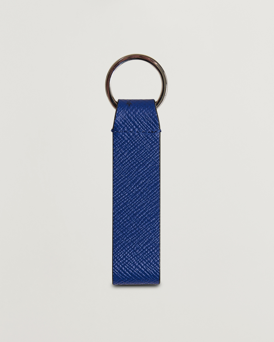 Mies | Avaimenperät | Smythson | Panama Leather Keyring Indigo