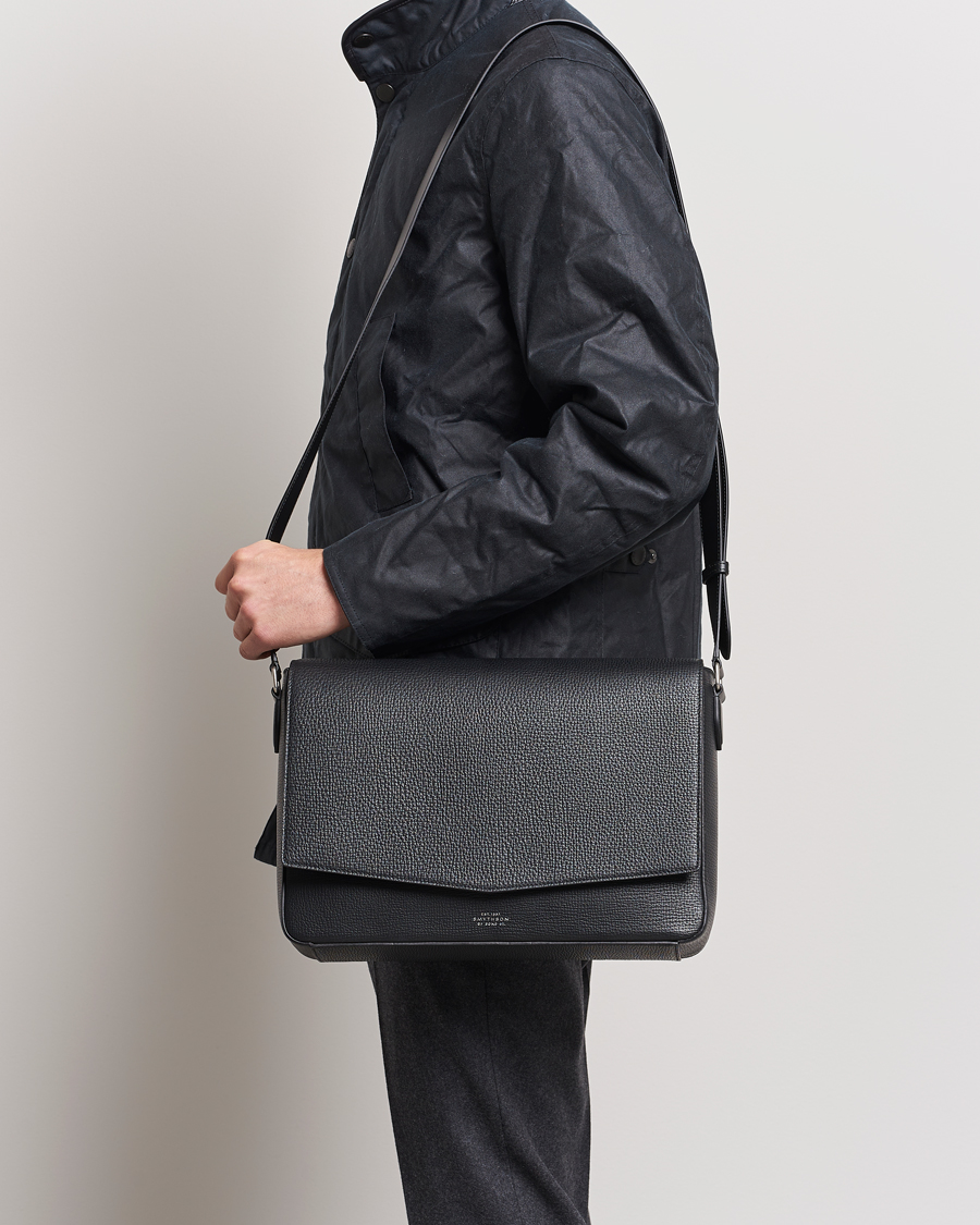 Mies |  | Smythson | Ludlow Messenger Bag Black