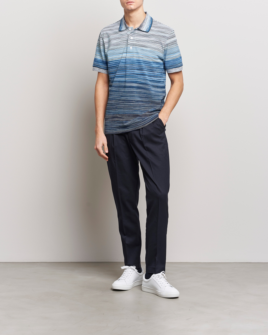Mies | Pikeet | Missoni | Space Dyed Polo Blue