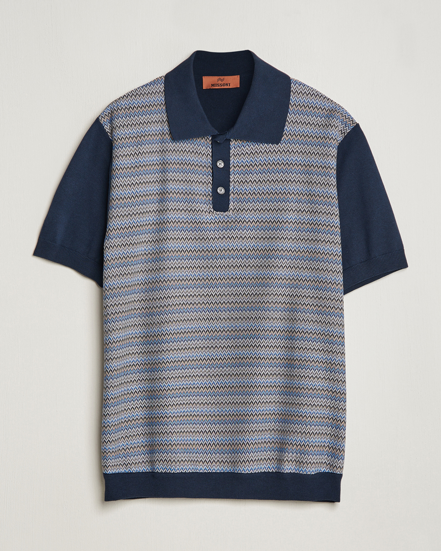 Mies | Pikeet | Missoni | Cotton/Silk Resort Polo Navy