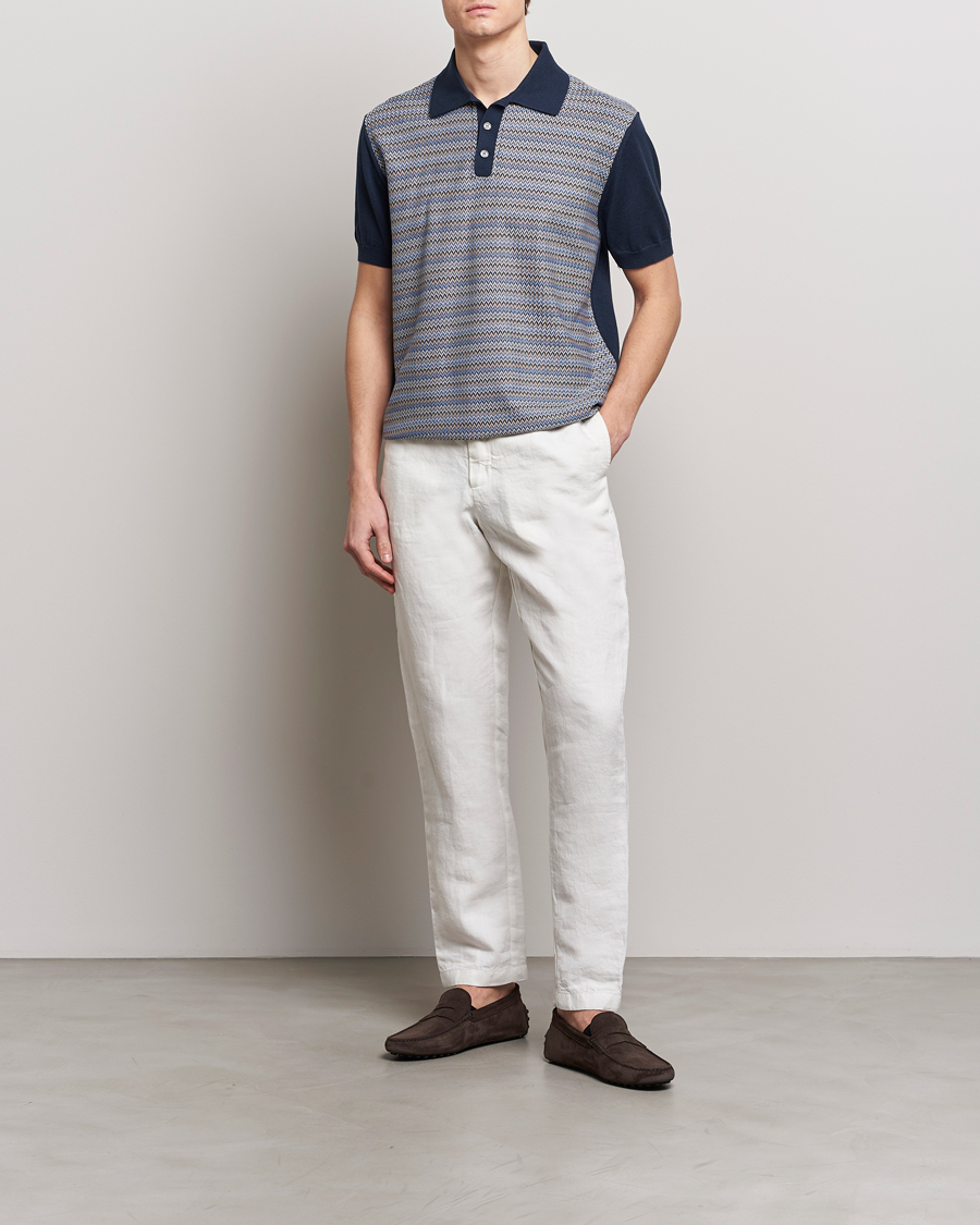 Mies | Pikeet | Missoni | Cotton/Silk Resort Polo Navy