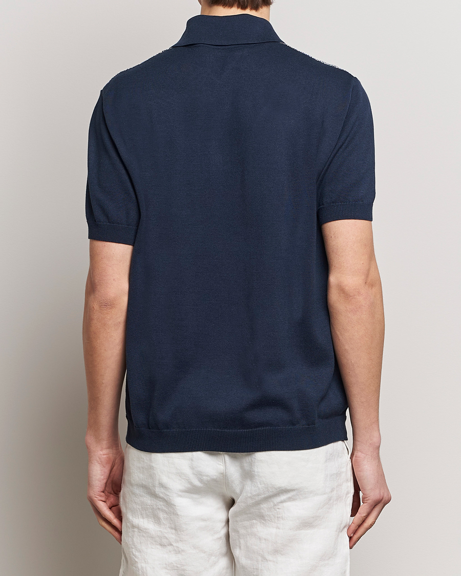 Mies | Pikeet | Missoni | Cotton/Silk Resort Polo Navy