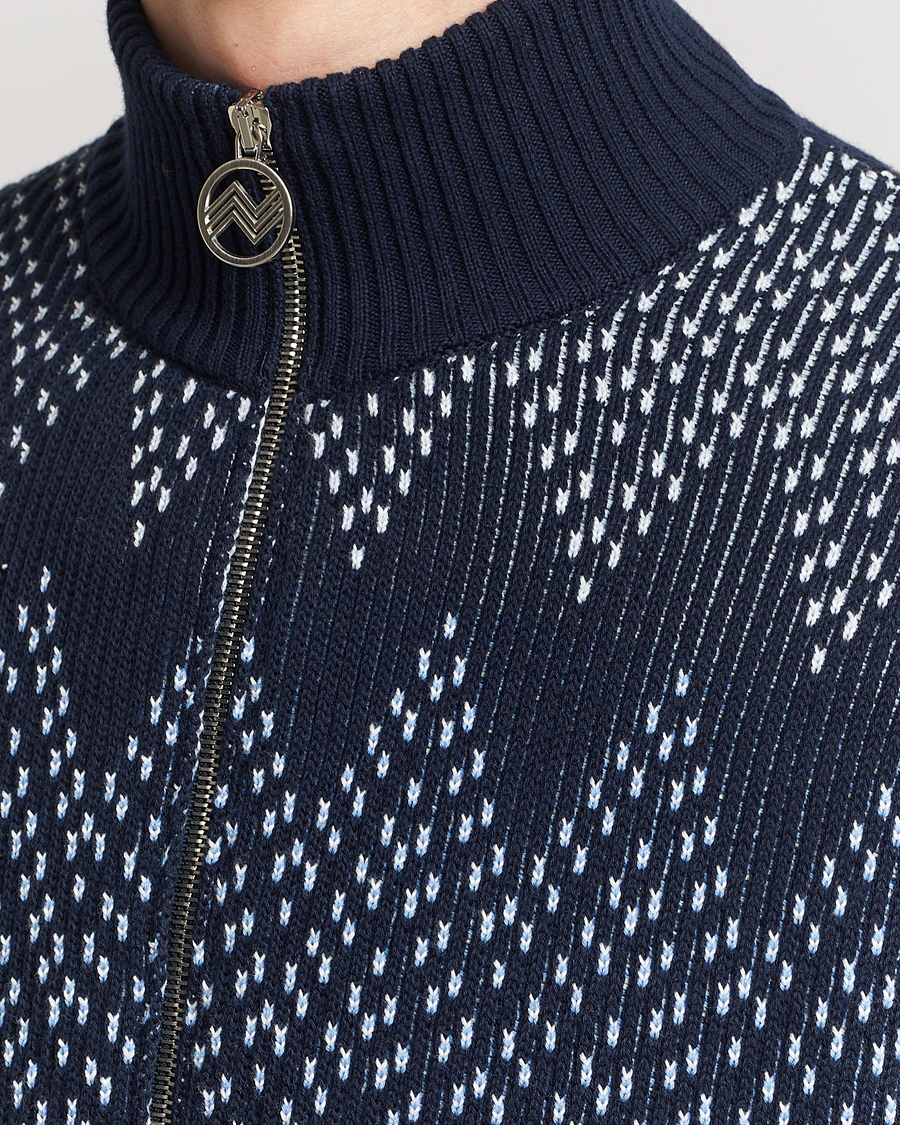 Mies | Puserot | Missoni | Chevron Full Zip Cardigan Jacket Navy