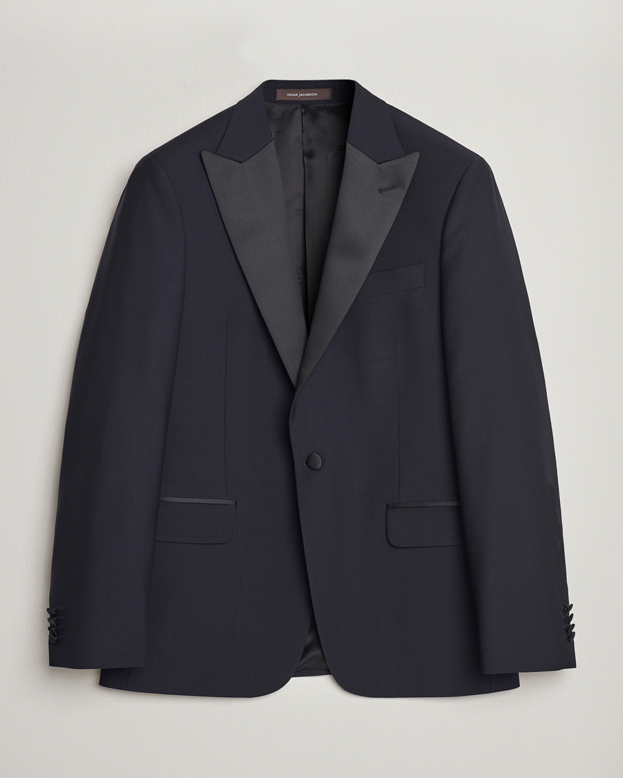 Mies |  | Oscar Jacobson | Frampton Wool Tuxedo Blazer Navy