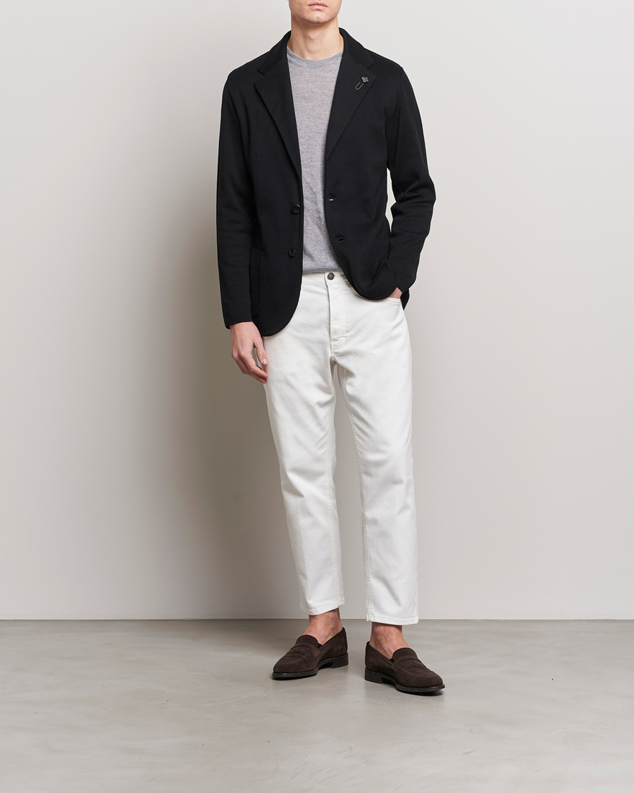 Mies | Pikkutakit | Lardini | Knitted Cotton Blazer Black