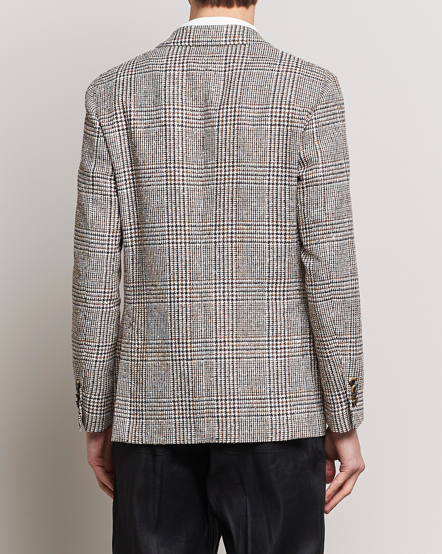 Mies | Pikkutakit | Lardini | Checked Linen Blazer Brown