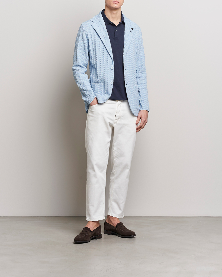 Mies | Farkut | Lardini | Ione Loose Fit Denim White