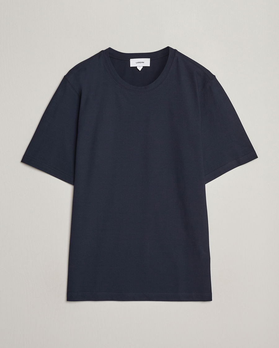 Mies | T-paidat | Lardini | Ice Cotton T-Shirt Navy