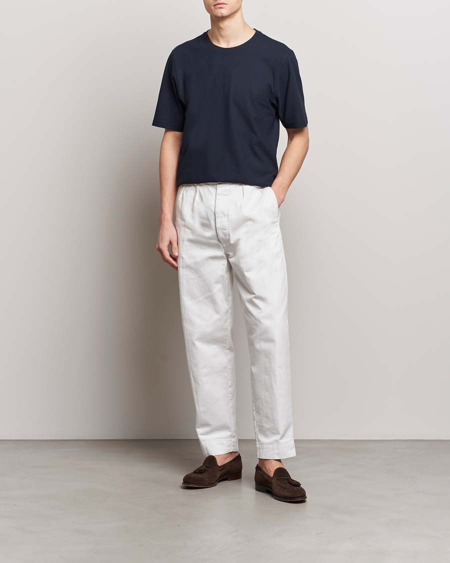 Mies | T-paidat | Lardini | Ice Cotton T-Shirt Navy