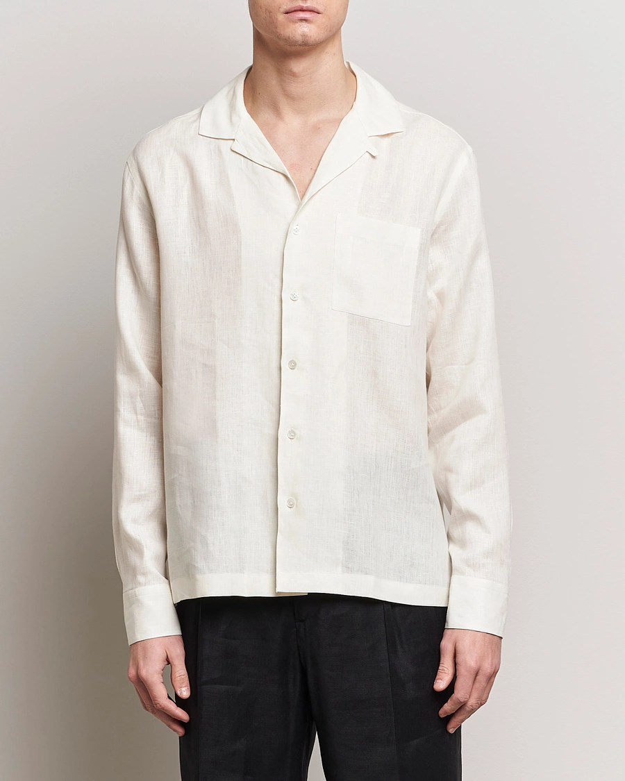 Mies | Lardini | Lardini | Klop Linen Shirt Off White