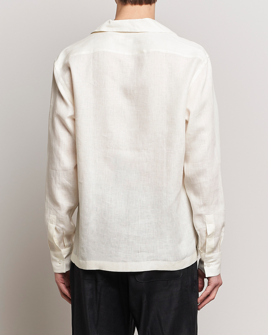 Mies | Kauluspaidat | Lardini | Klop Linen Shirt Off White