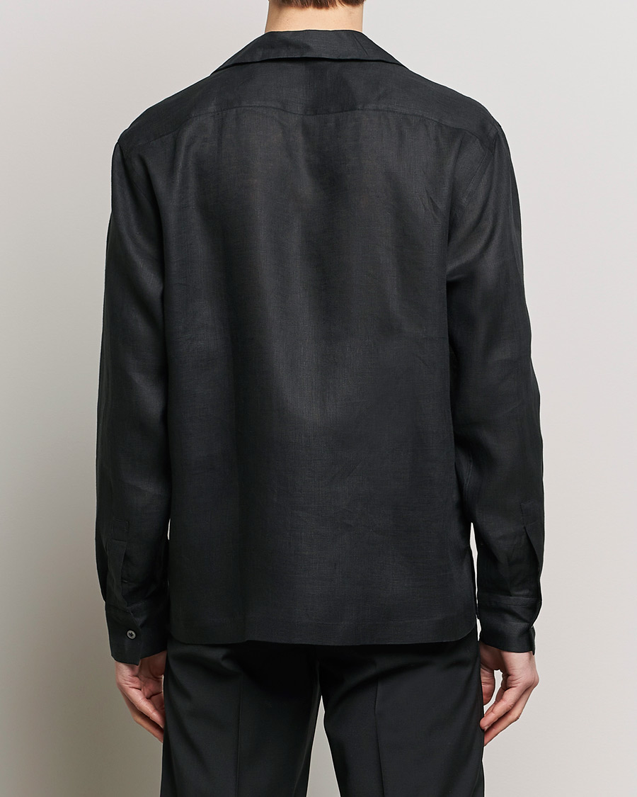 Mies | Kauluspaidat | Lardini | Klop Linen Shirt Black