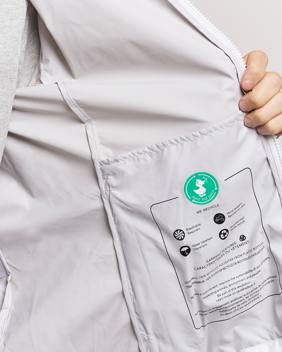 Mies | Takit | Save The Duck | Zayn Lightweight Recycled Water Repellent Jacket White
