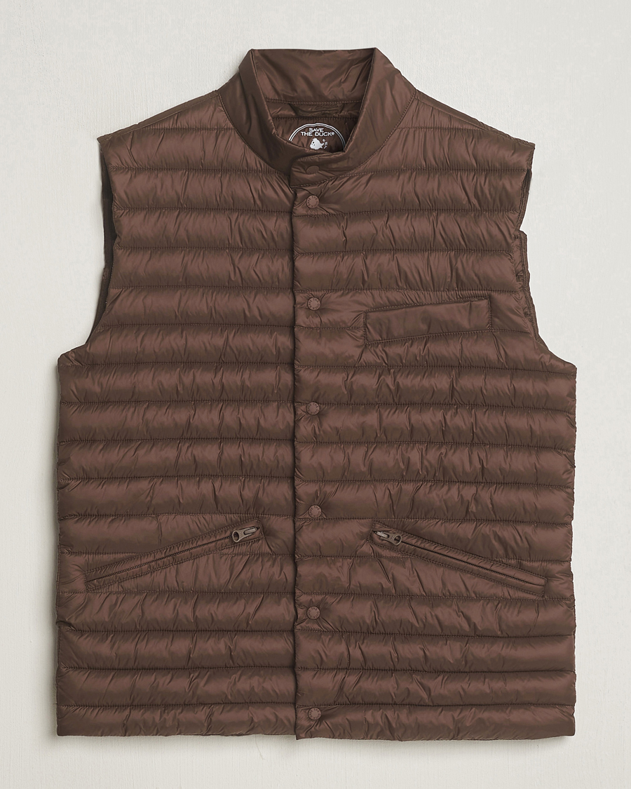 Mies | Takit | Save The Duck | Aiko Lightweigt Padded Vest Soil Brown