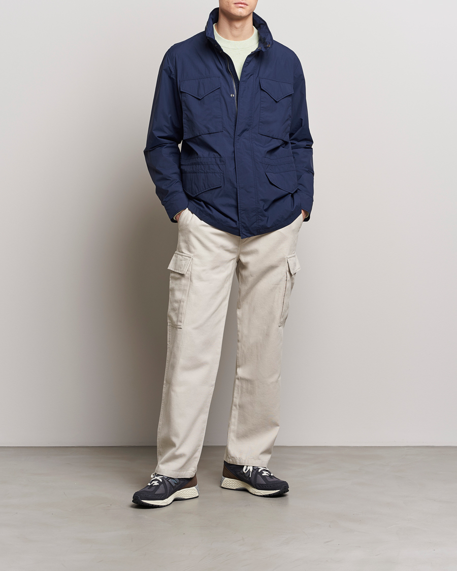 Mies | Takit | Save The Duck | Mako Water Repellent Nylon Field Jacket Navy Blue