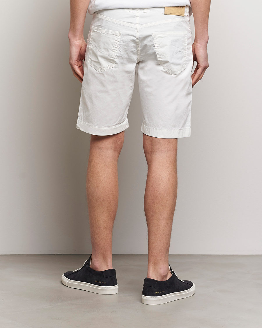 Mies | Shortsit | Jacob Cohën | Nicolas Cotton Gabardine Shorts White