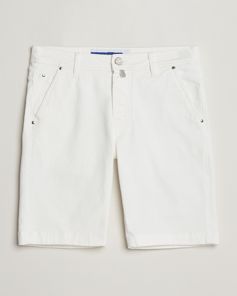 Mies | Shortsit | Jacob Cohën | Lou Stretch Denim Shorts White