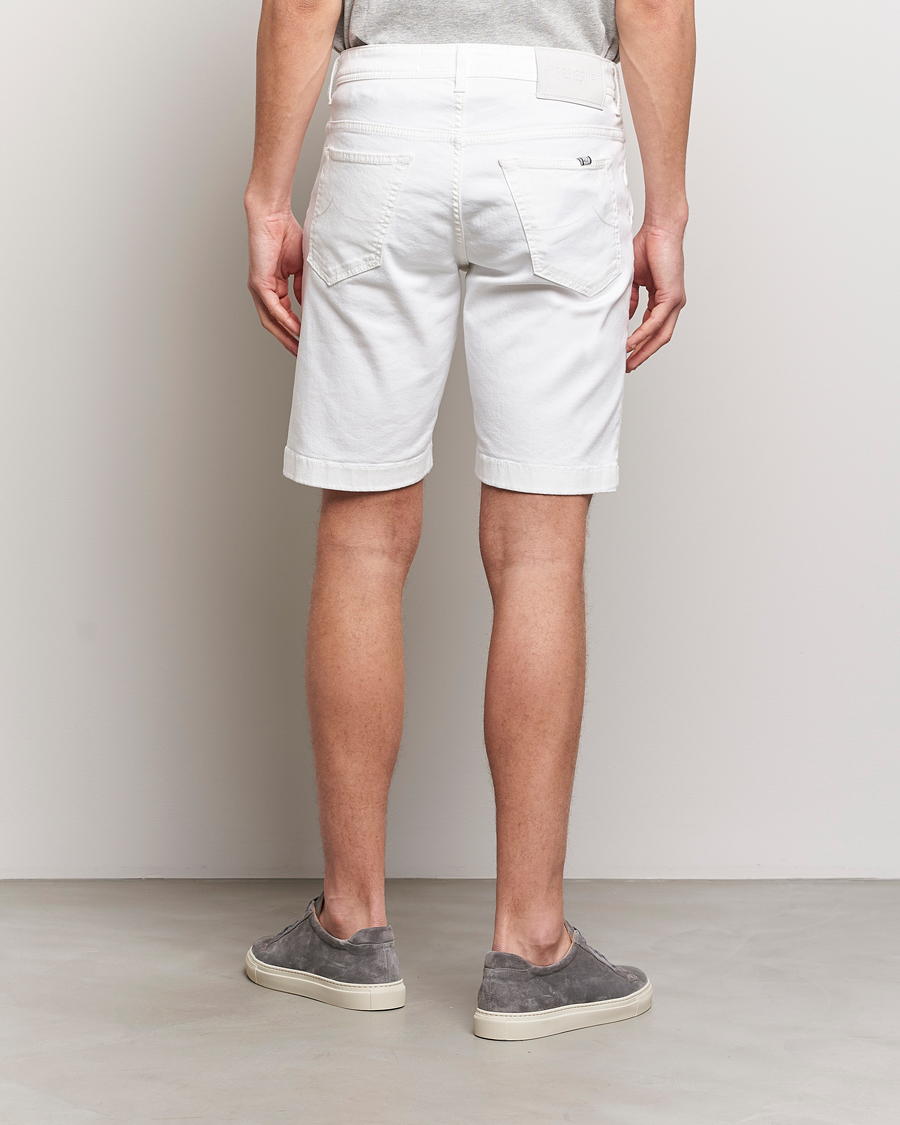 Mies | Shortsit | Jacob Cohën | Lou Stretch Denim Shorts White