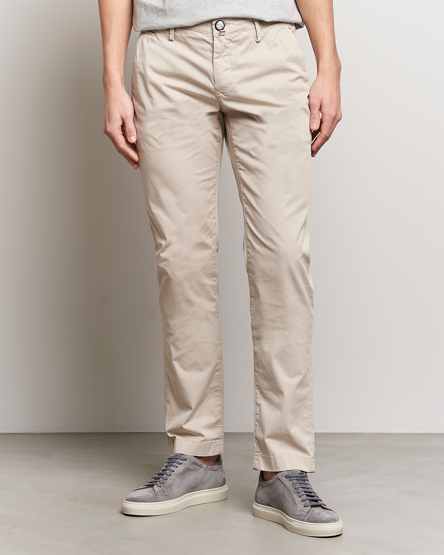 Mies | Housut | Jacob Cohën | Bobby Cotton Gabardine Chinos Beige