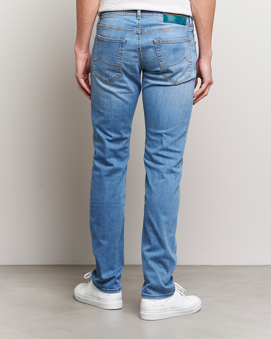 Mies | Farkut | Jacob Cohën | Nick Slim Fit Stretch Jeans Light Blue
