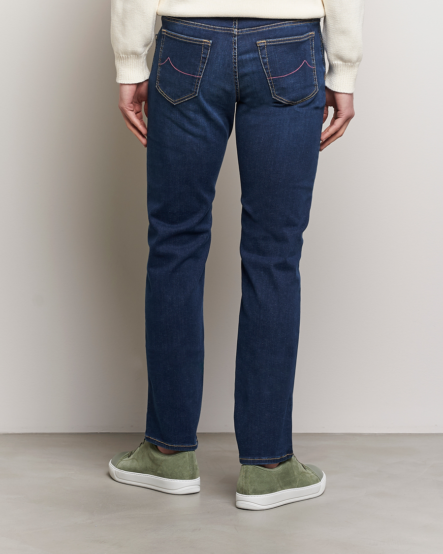 Mies | Farkut | Jacob Cohën | Bard Slim Fit Stretch Jeans Dark Blue