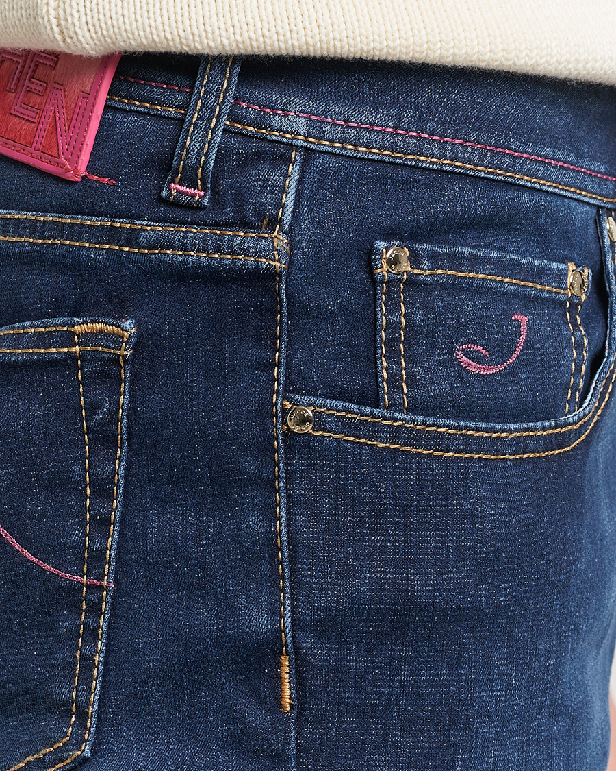 Mies | Farkut | Jacob Cohën | Bard Slim Fit Stretch Jeans Dark Blue