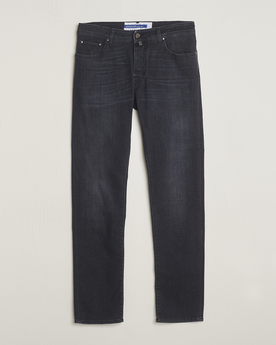 Mies | Farkut | Jacob Cohën | Bard Slim Fit Stretch Jeans Grey Black